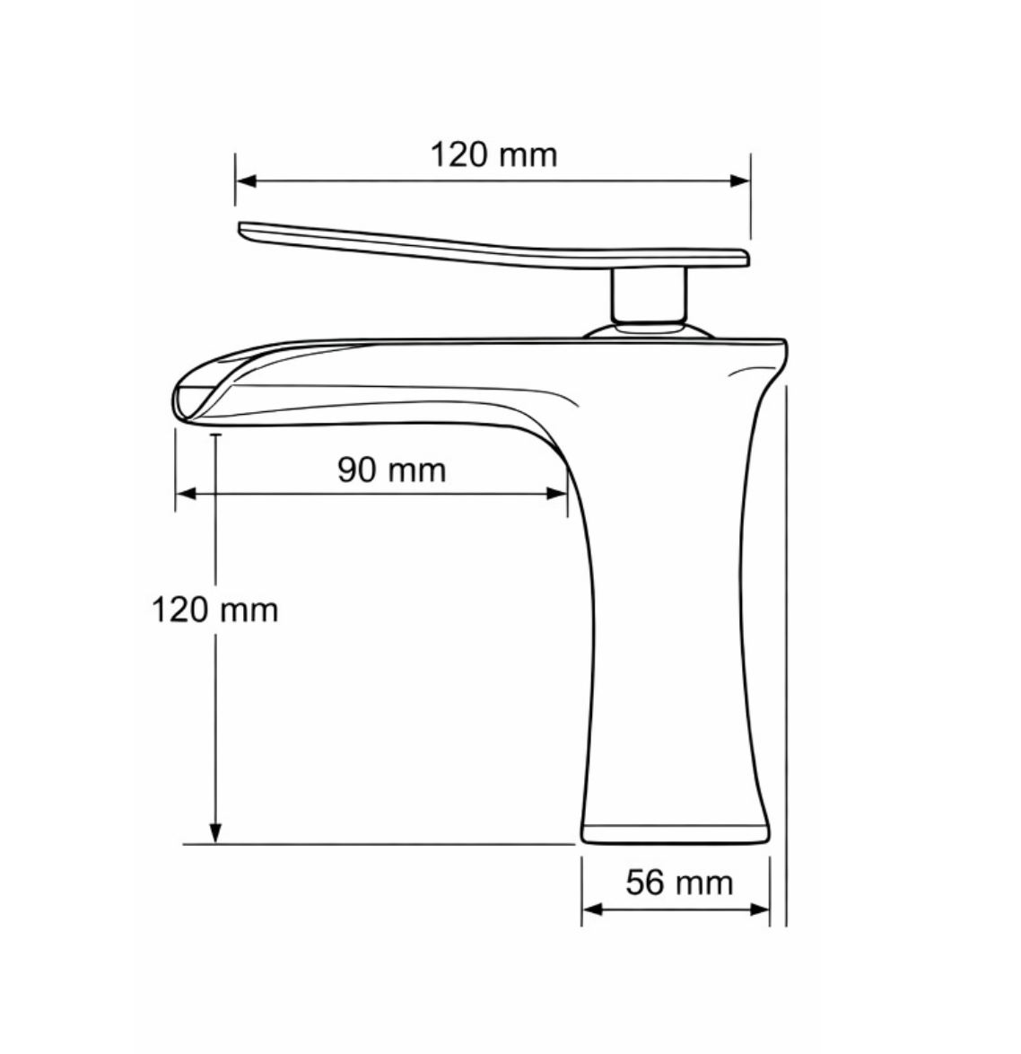 Robinet lavabo en laiton