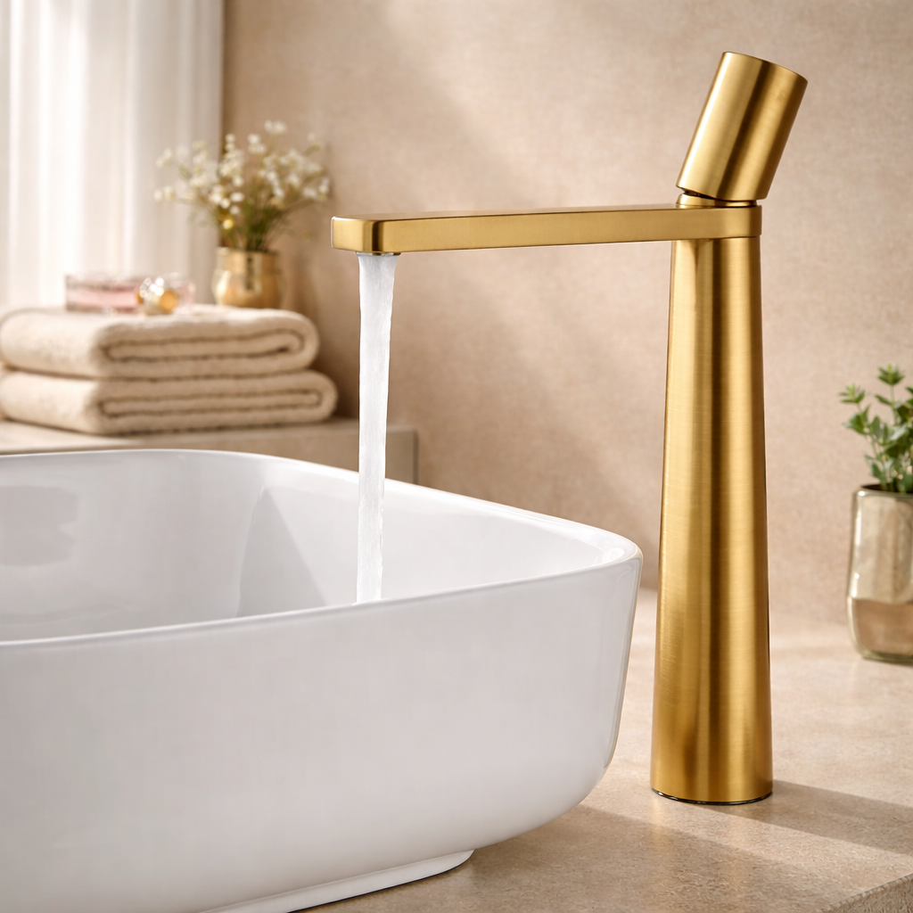 Robinet moderne vasque en laiton massif