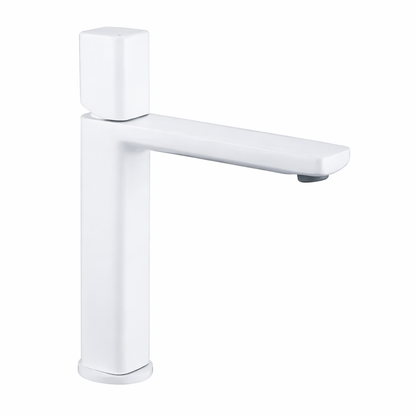 Robinet lavabo en laiton blanc