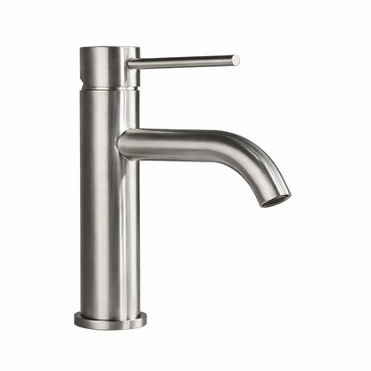 Robinet lavabo en inox brossé