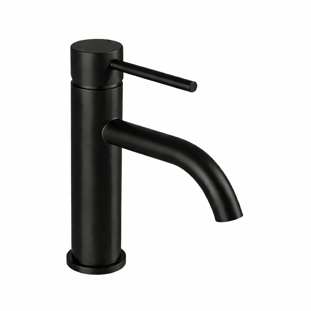 Robinet lavabo en inox brossé